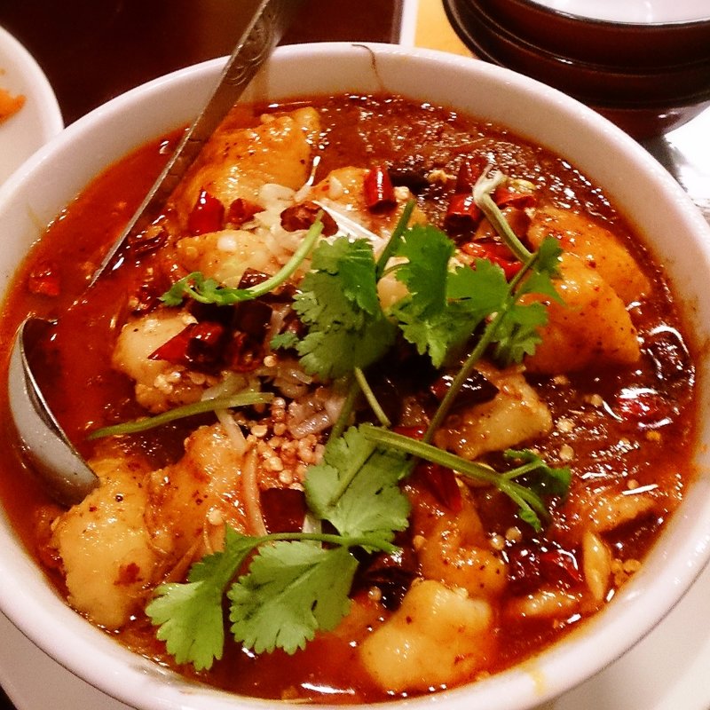 黄魚の四川風旨煮 (龍宮楼)