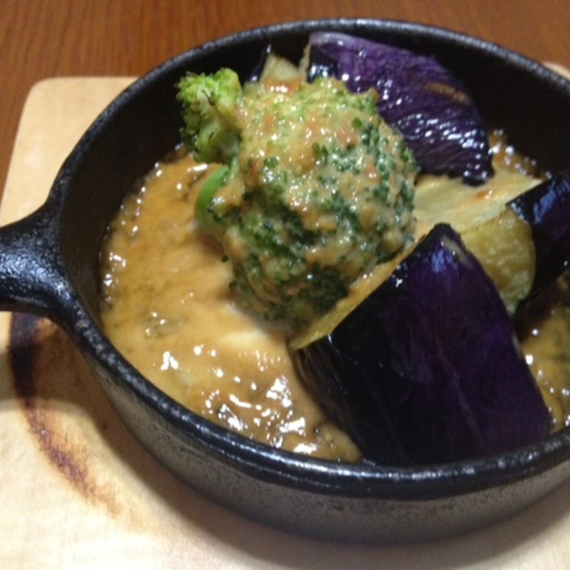 南部鉄器の野菜ステーキ(かまどのご飯　喜乃国屋)