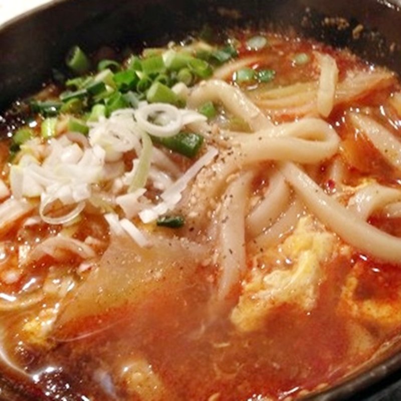 カルビうどん(五鉄)