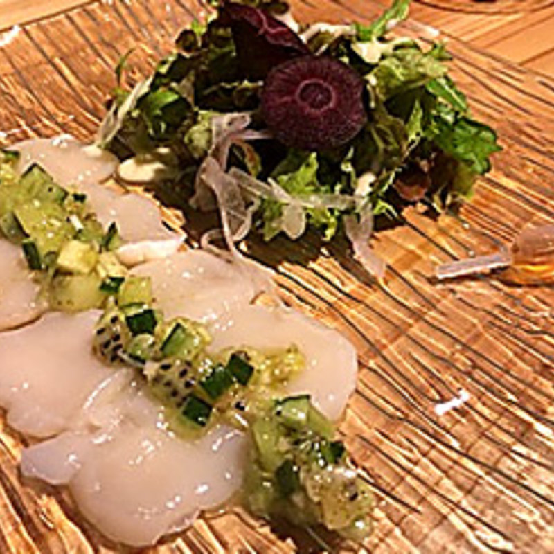 帆立カルパッチョ(フレンチバル 来酒 （キッシュ）)