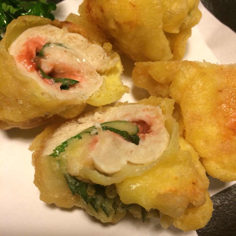 ササミの梅しそあげ(凡蔵)