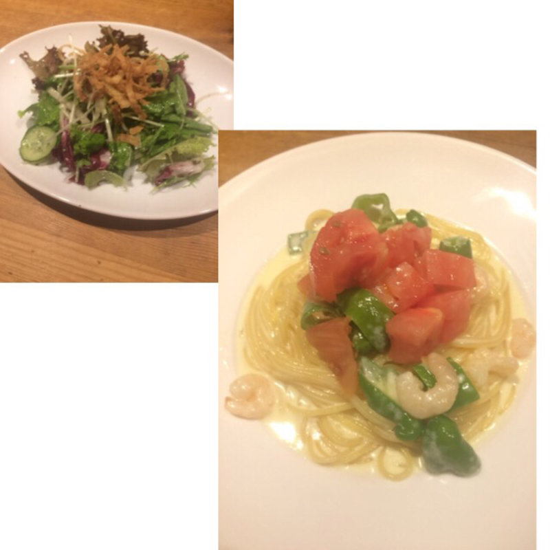 小エビフレッシュトマトクリームパスタ(ボングウ・ノウ （bongout noh）)