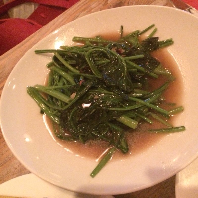 空芯菜とほうれん草の炒め(ガレージ （GA.RAGE）)