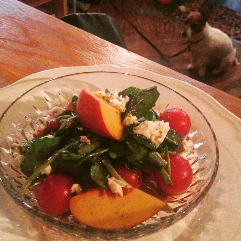 トマトとネクタリンとクレソンのサラダ(リロイズ)