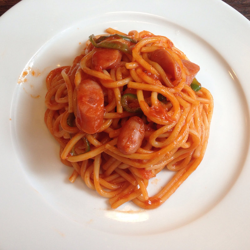 生パスタを使ったナポリタン(positive cafe)