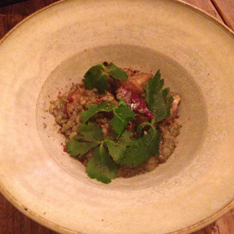 ジェノベーゼの玄米リゾット(野菜と自然派ワイン食堂 harukucchii)