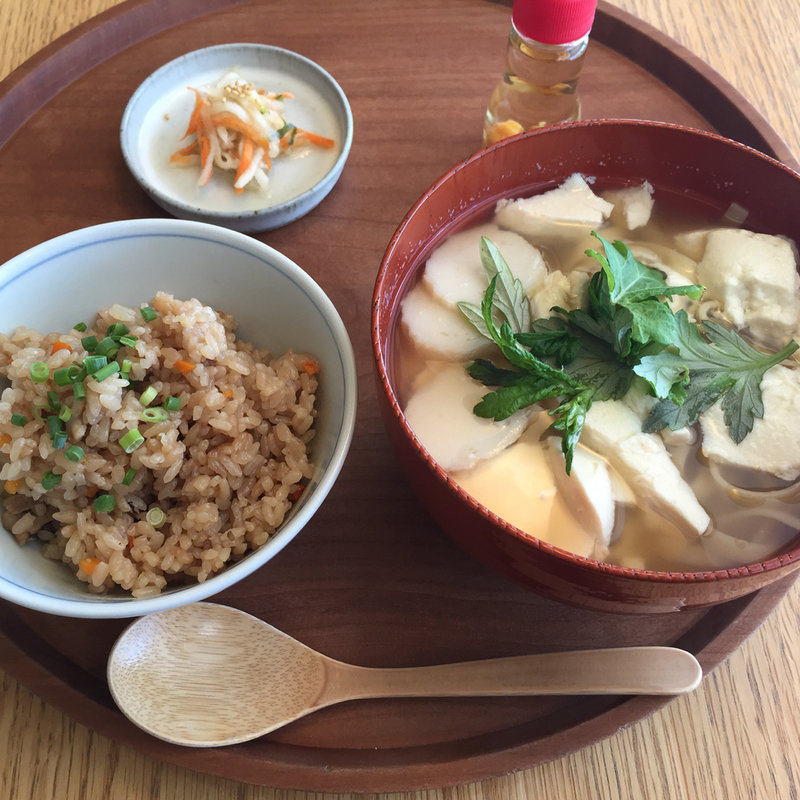 ゆし豆腐そば定食(ディヨンナナショクドウ （d47食堂）)