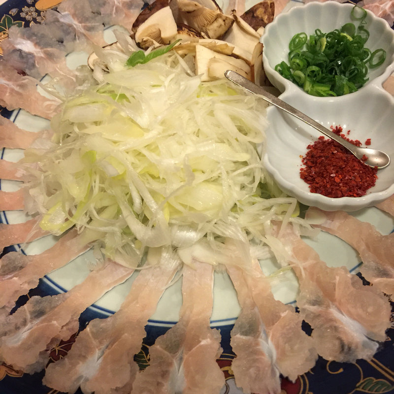 鱧のしゃぶしゃぶ(上関芸陽 )