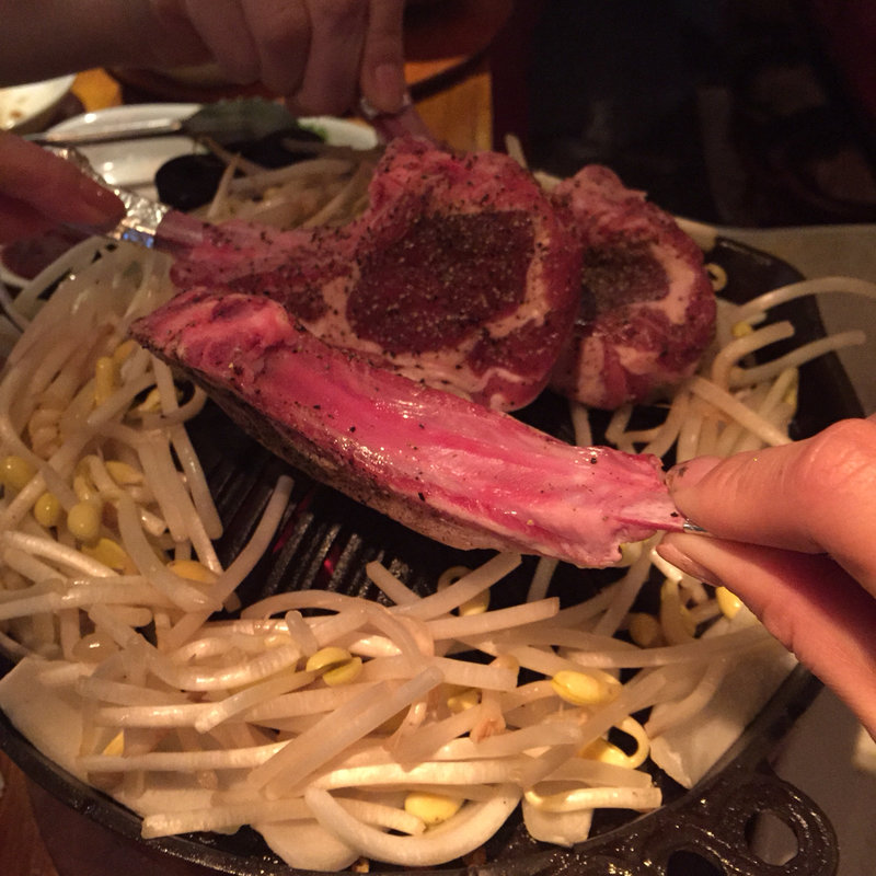 club 小羊 おきまりハーフ＆ハーフコース の中のラムチョップ