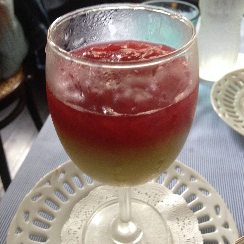 ルバーブの寒天ゼリー(ひなぎくきつね )