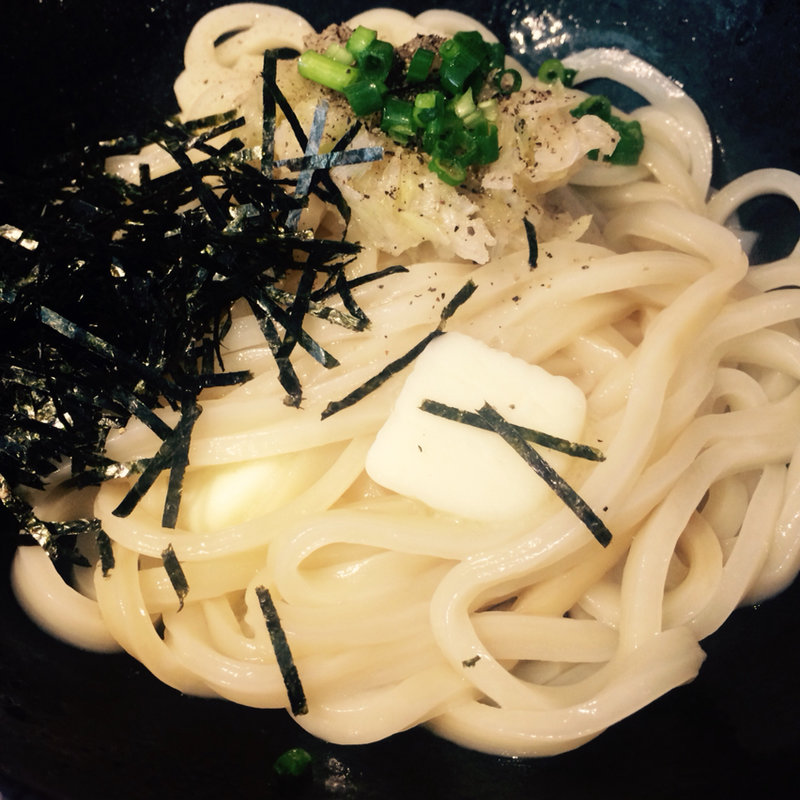 ネギ塩だれ醤油バターうどん(山下本気うどん )