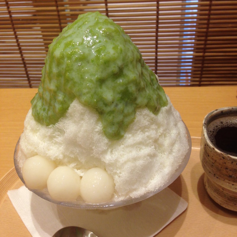 ずんだ氷(あおざしからり茶屋 イセタン フードホール ルクア イーレ店)