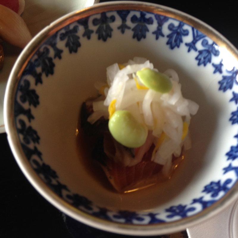 鯛なます胡麻餡かけ(檑亭)