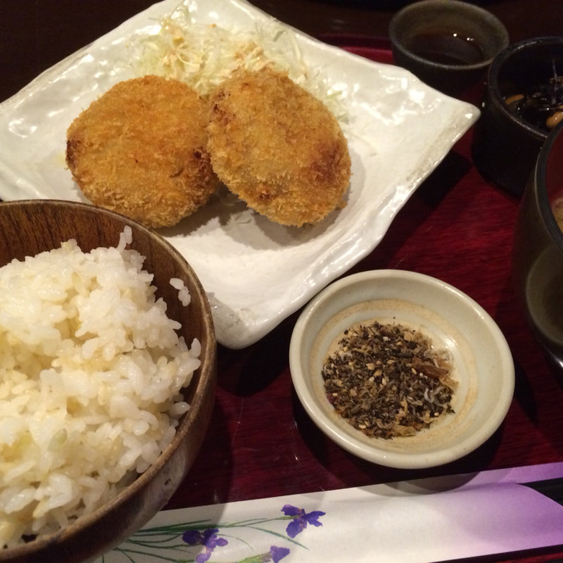 日替わり定食:コロッケ定食(一期屋ICHIGO-YA)