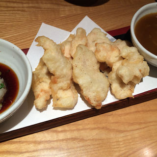 かしわの天ぷら(北海道産石臼挽蕎麦 増田屋 新宿店 （ますだや）)