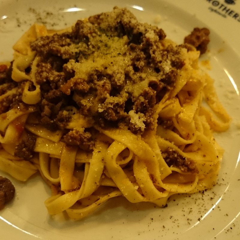 燻製ボロネーゼスパゲッティ(BROTHERS Cafeteria 南船場店)