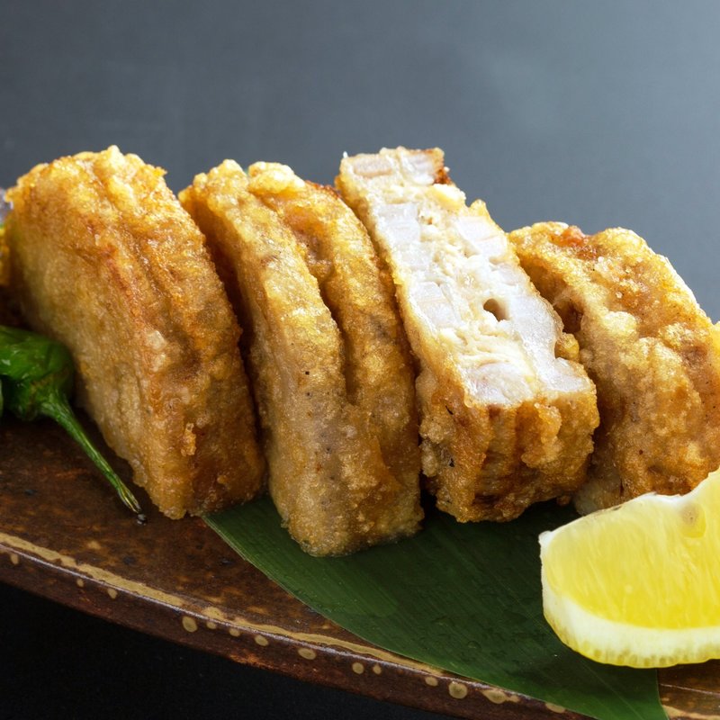 つくねの蓮根はさみ揚げ(こがね屋 千葉駅前店 （koganeya）)
