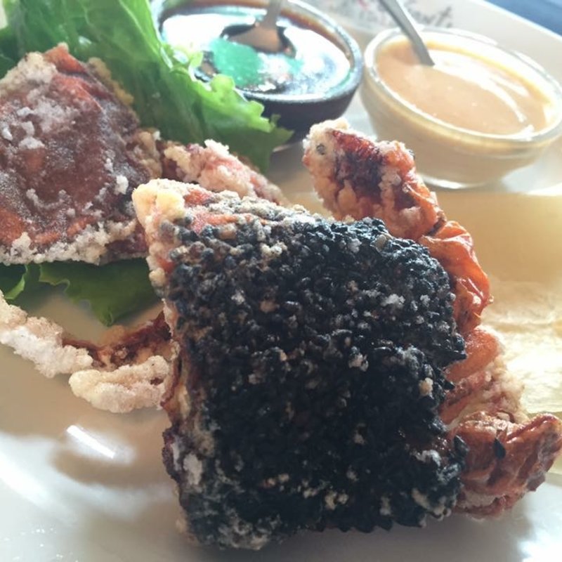 名物料理ソフトシェルクラブのイタリアピアディーナ巻き　1ロール(iＬ ＣＨＩＡＮＴＩ ＢＥＡＣＨＥ)