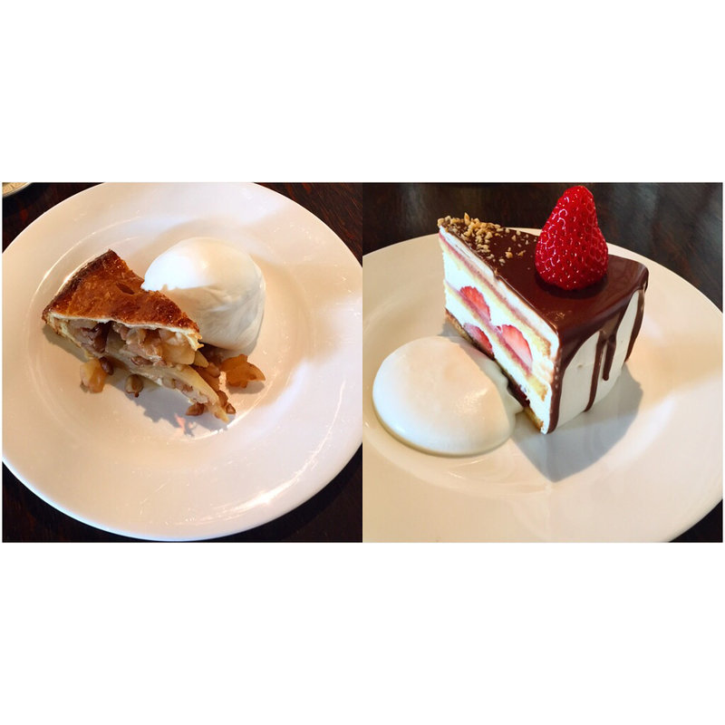 アップルパイ、ストロベリーショートケーキチョコレートがけ(イロドリ （irodori）)