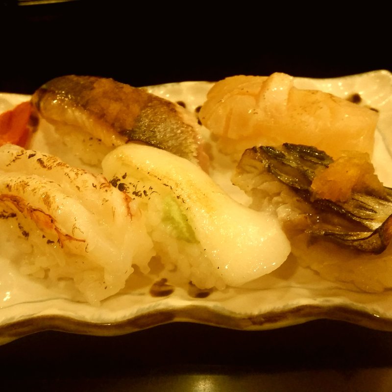 あぶり盛り合わせ(桃太郎すし 谷原店)