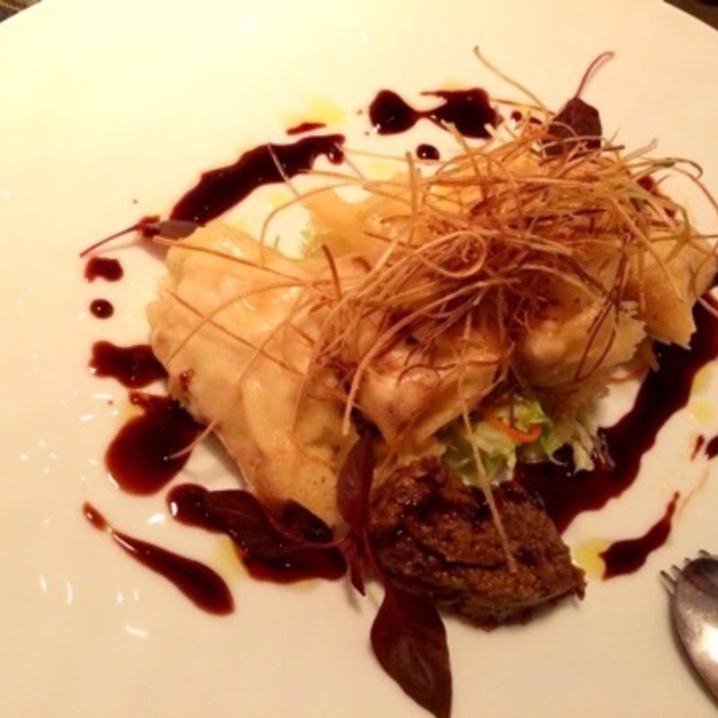 白子のフリッター(Mercedes me Tokyo / UPSTAIRS)