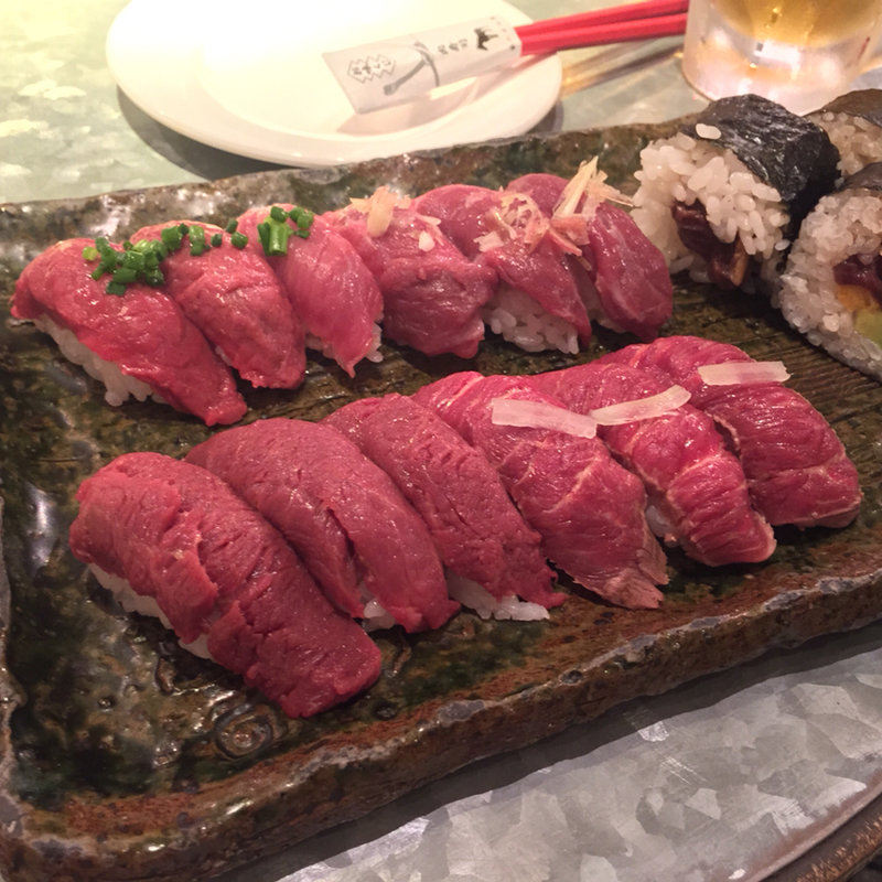 肉寿司特製5貫盛り(蒲田バル肉寿司)