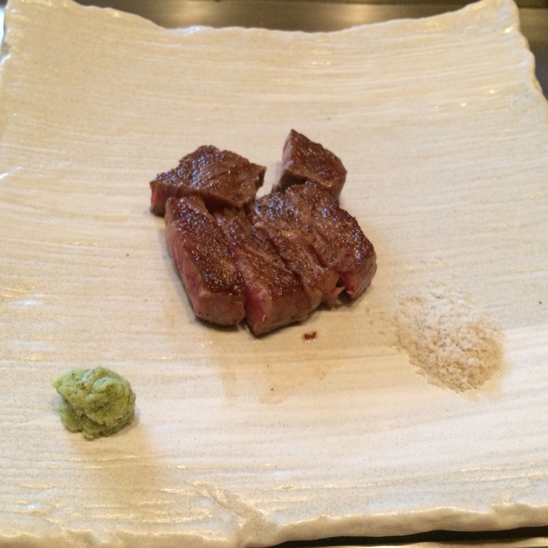 黒毛和牛 サーロイン(鉄板焼き あおやま)