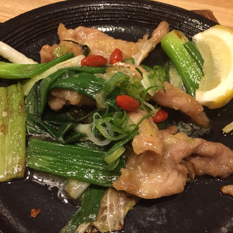 九条ネギとセセリ炒め(市場小路 イオンモール京都桂川店 （イチバコウジ）)