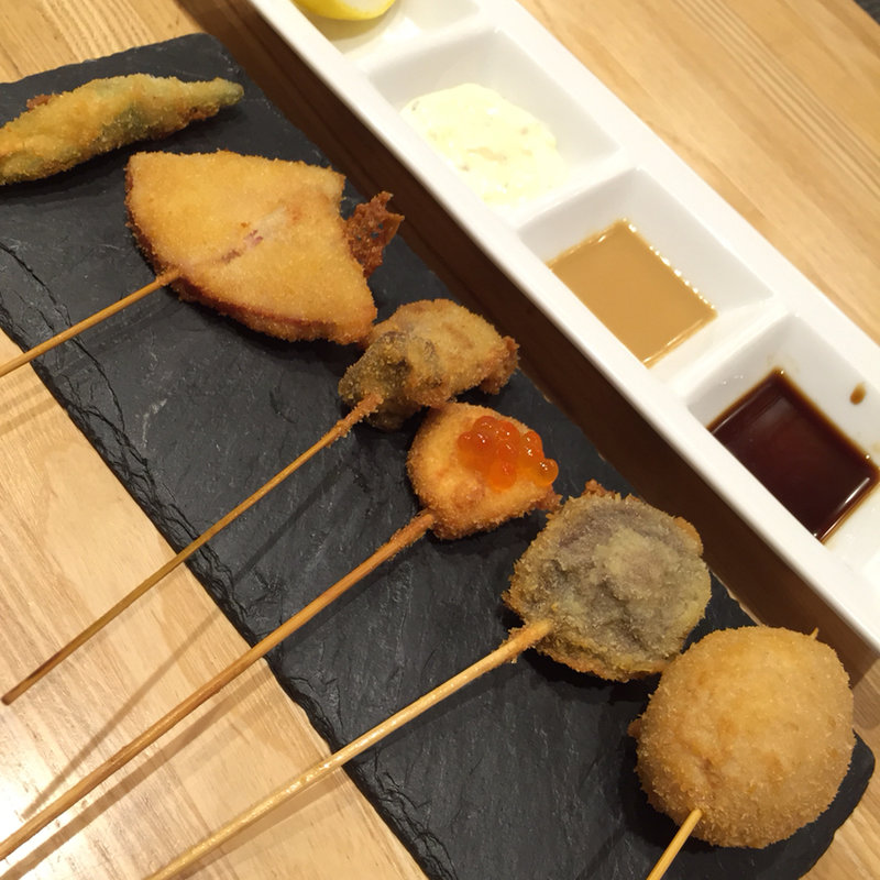 串揚げ六本盛り(市場小路 イオンモール京都桂川店 （イチバコウジ）)