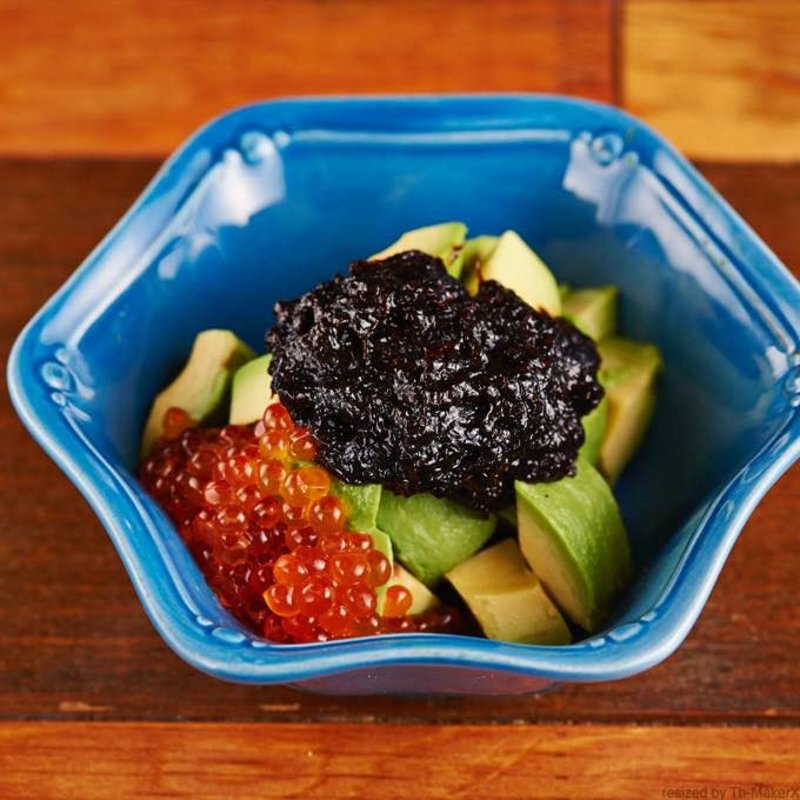 岩海苔とアボカドといくら(千葉っ子ダイニング ペコリ)