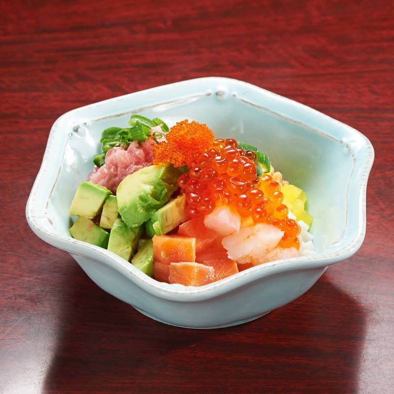 ねぎとろ爆弾ユッケ(千葉っ子ダイニング ペコリ)