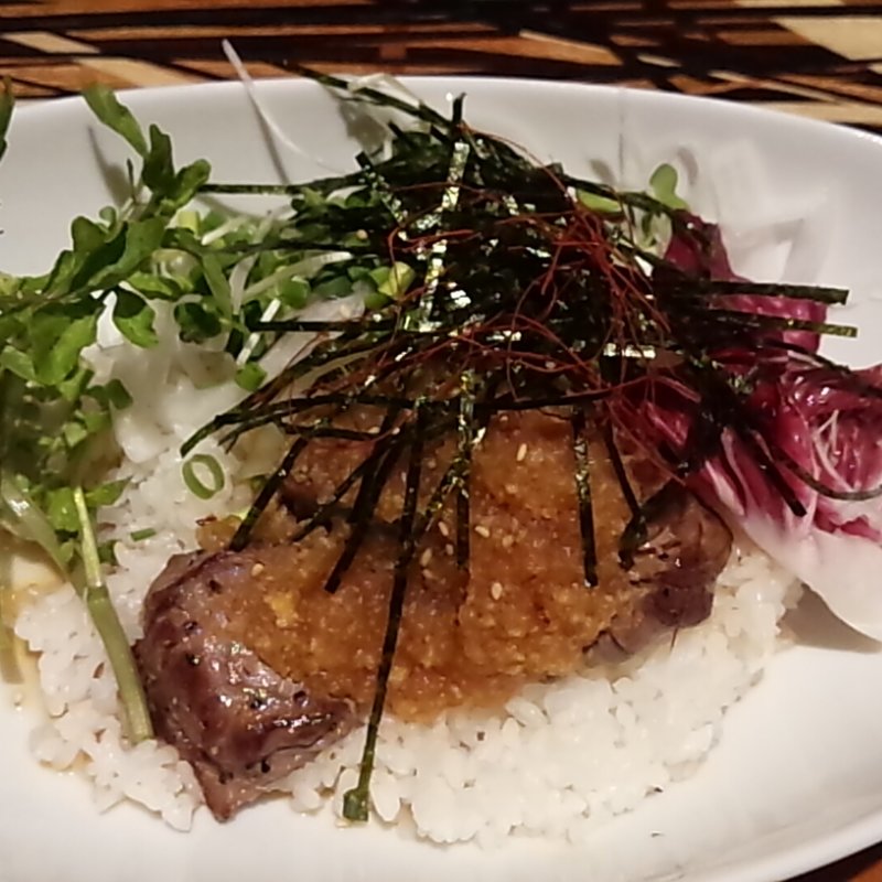 和風ステーキのみぞれ丼(CAFE DIVERGE)