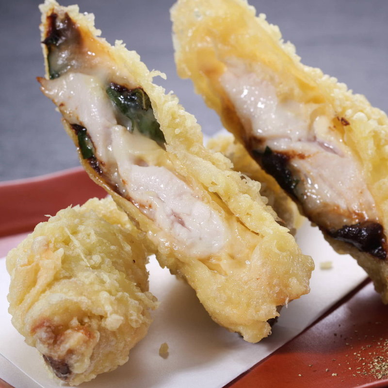 ささみと湯葉の味噌チーズ天ぷら(音波 （おとは）)