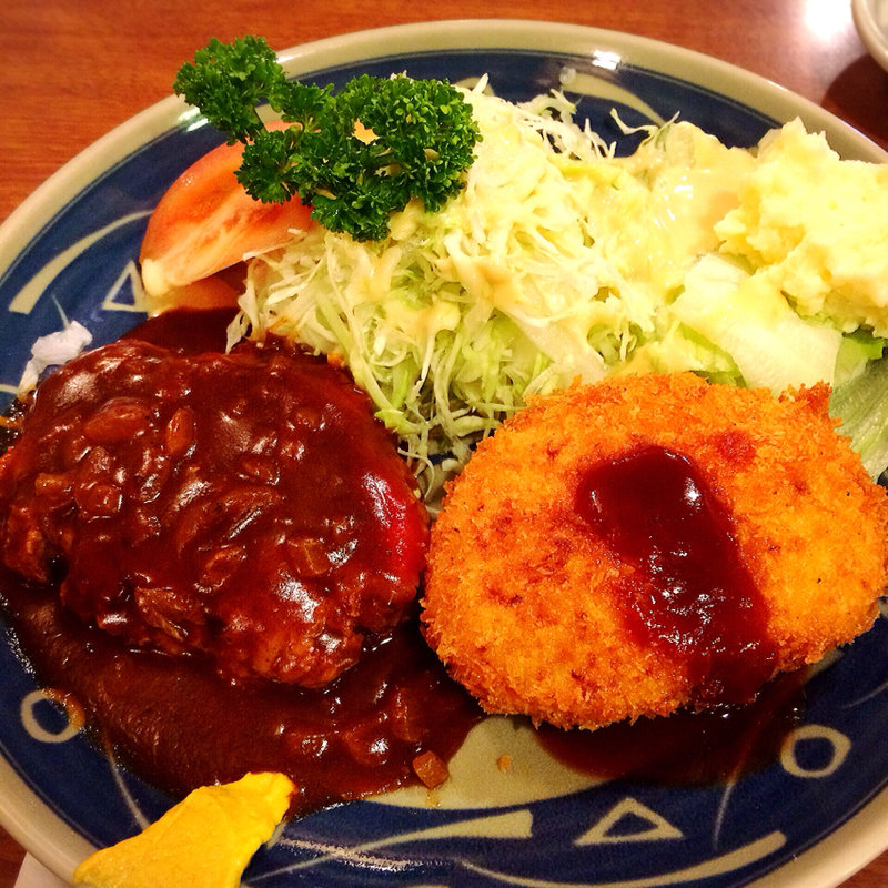 ハンバーグ＆クリームコロッケ(岡田 （おかだ）)