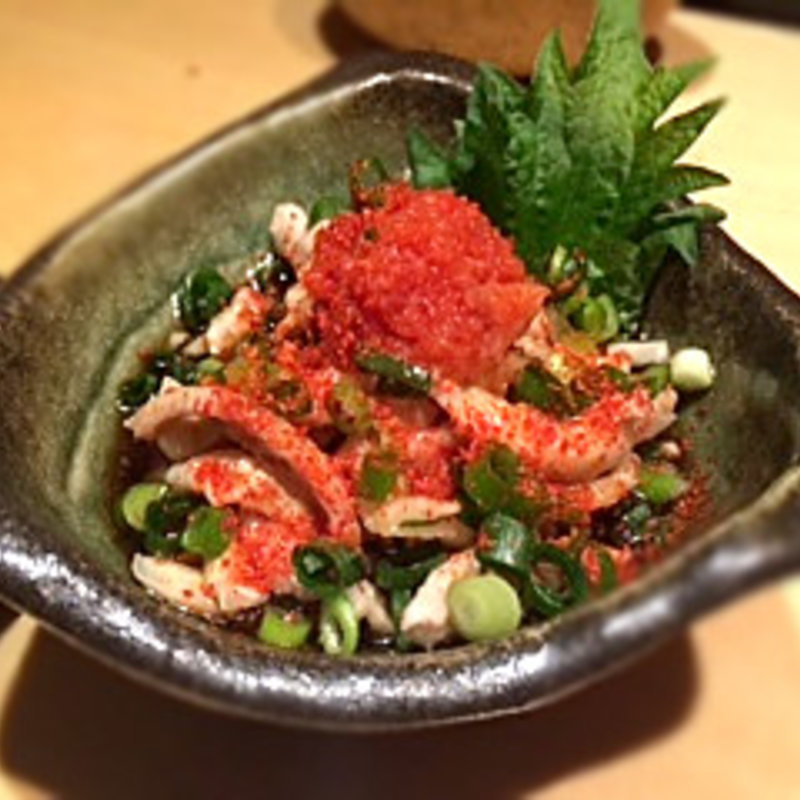 鶏皮ポン酢(焼鳥 串処 鳥人)