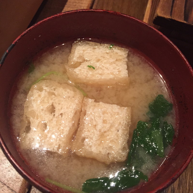 味噌汁(鮨屋のうおきん 恵比寿店)