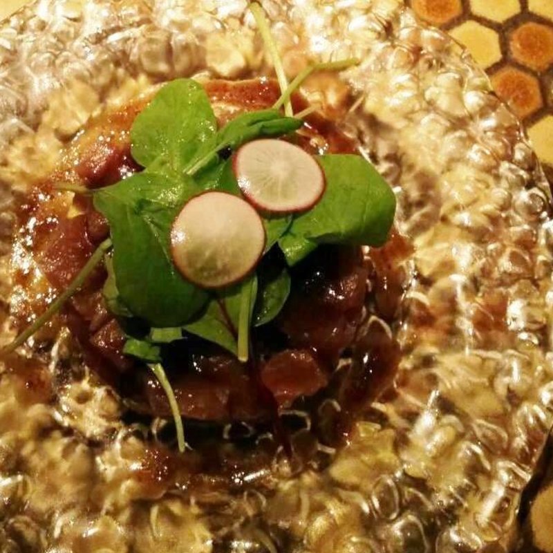 マグロとアボカドのタルタル山葵オリーブソース(バルバラマーケットプレイス　NU chayamachi店)