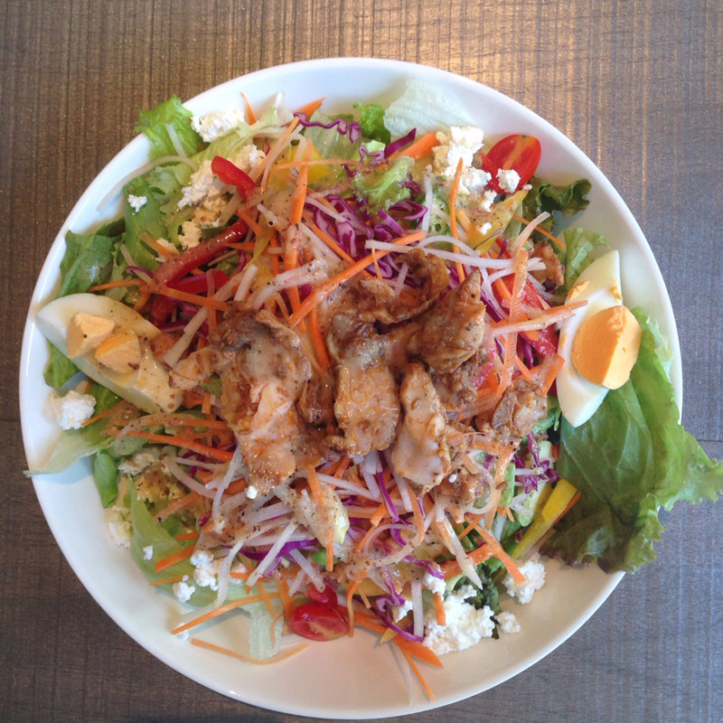 サラダ チキントッピング マスタードドレッシング(FabCafe)