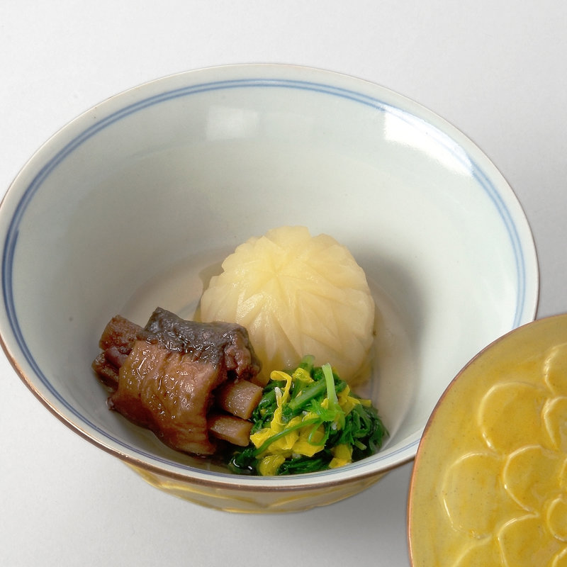 鮮魚の煮物　花の団子(いしづか)