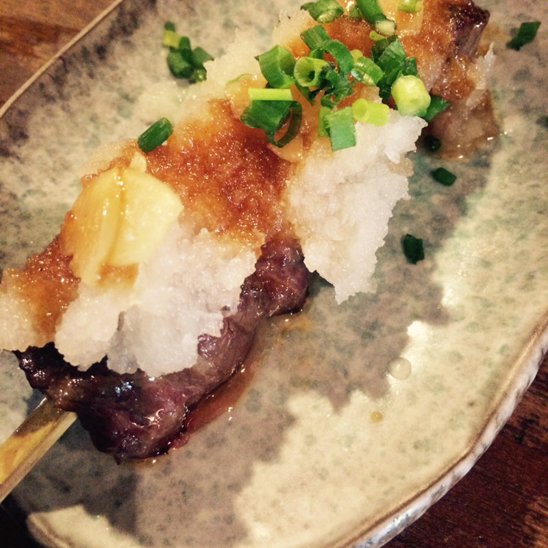 おろしハラミにんにくのせ(なぎ屋代々木店)