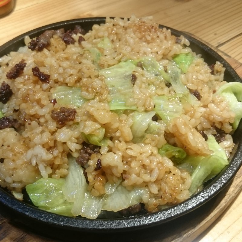 鉄板飯　にんにく醤油味　ハーフ(綱島の串屋横丁 )