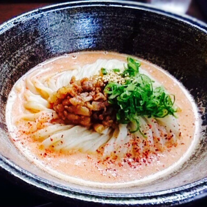 イベリコ豚の冷やしタンタンぶっかけ(空麦 )