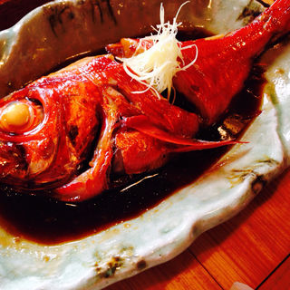 ◆金目鯛煮付け3000～5000円(囲炉茶屋 （irorichaya）)