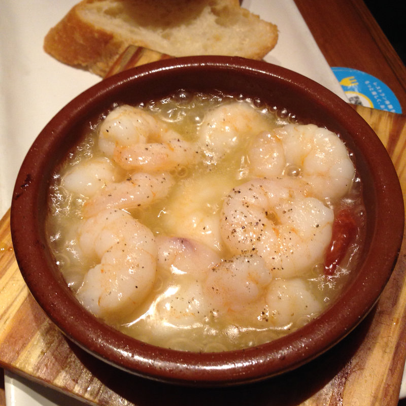 エビのアヒージョ(フィッシュバール 篤 自由が丘店 )