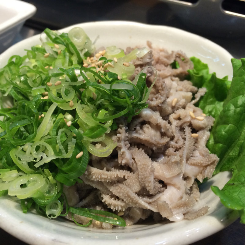 せんまい湯引き(板前焼肉 一斗 京橋店)