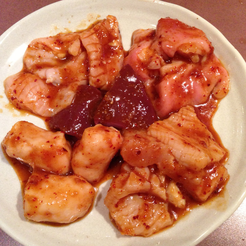 ホルモン盛り合わせ(焼肉家 燦)