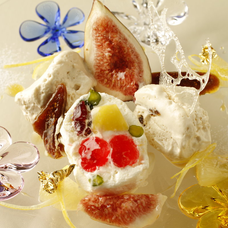 ジェラートとソルベの3種盛り合わせ(イルデジデリオ)