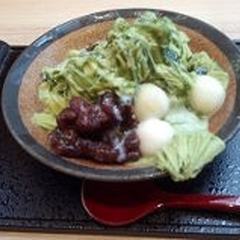 抹茶のかき氷(かんみこより 川西阪急店 )
