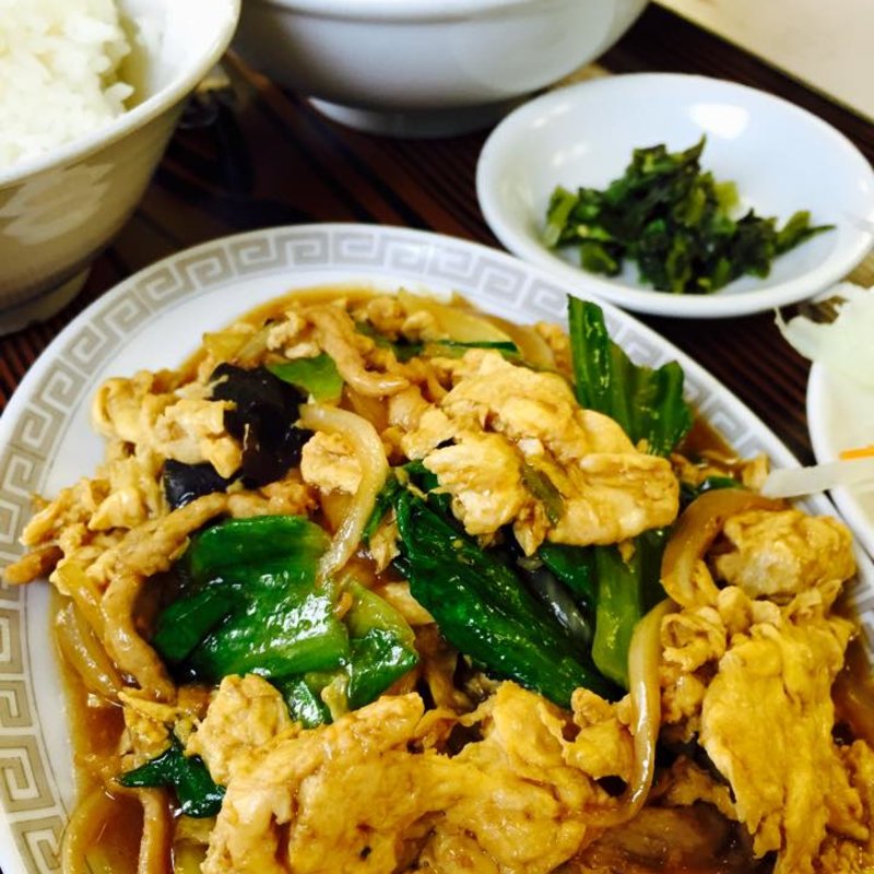 木須炒蛋定食（豚肉と玉子野菜入り炒め）(中国料理 桂林 あざみ野店)