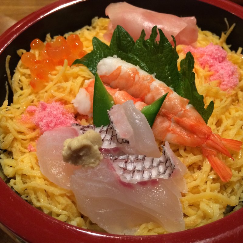 ちらし御膳(天ぷら・和食 ゆう)